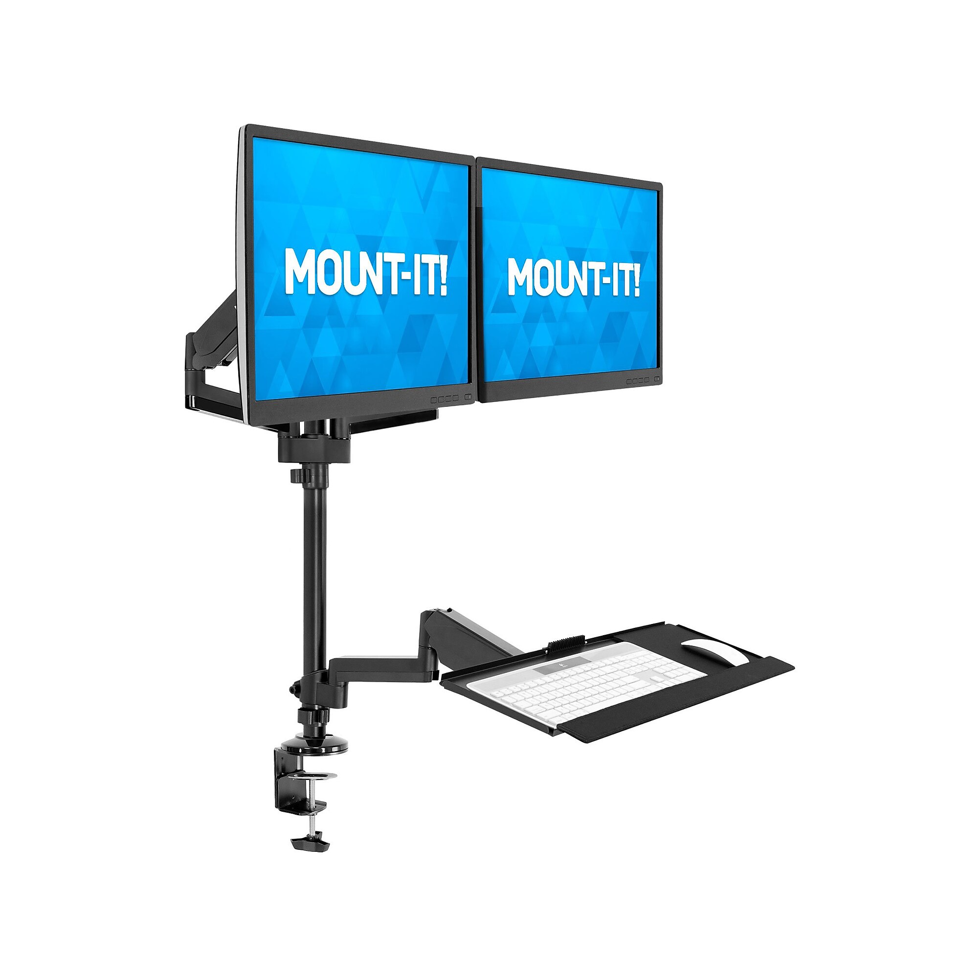 Mount-It! Adjustable Monitor Mount, Up to 32″, Black (MI-7996) Sansujyuku sansujyuku.com