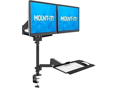 Mount-It! Adjustable Monitor Mount, Up to 32″, Black (MI-7996) Sansujyuku sansujyuku.com