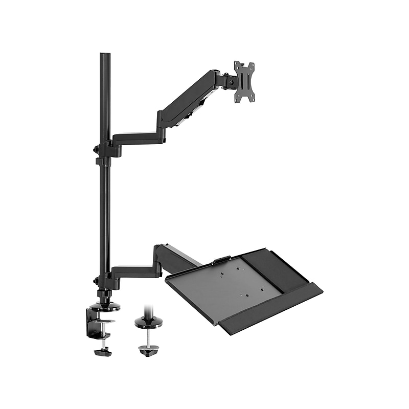 Mount-It! Adjustable Monitor Mount, Up to 32", Black (MI-7995) image 1