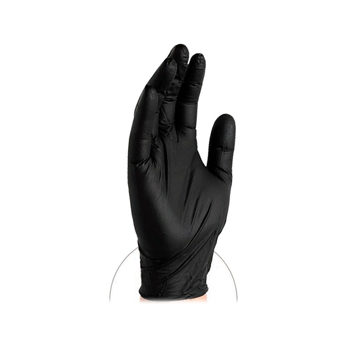 CAX BLACK 100グラム3本セット　ブラック X3 Powder-Free Nitrile Gloves, Latex Free, Large, Black, 100/Box