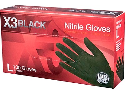 Details about   100/box Black White Black Nitrile Gloves Powder & Latex Free Gloves 100-1000 PCS