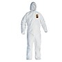 KleenGuard® A40 Liquid and Particle Protection Apparel Coveralls, Hooded, White, Extra Large, 25/CT~#|#~sp106244859_sc7