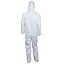 KleenGuard® A40 Liquid and Particle Protection Apparel Coveralls, Hooded, White, Extra Large, 25/CT~#|#~sp106244860_sc7