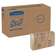 Scott Recycled Multifold Paper Towels, 1-ply, 250 Sheets/Pack, 16 Packs/Carton (11829)