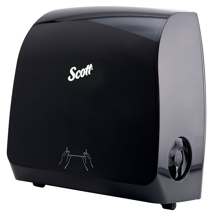 Scott Hardwound Paper Towel Dispenser, Black (47089) | Staples