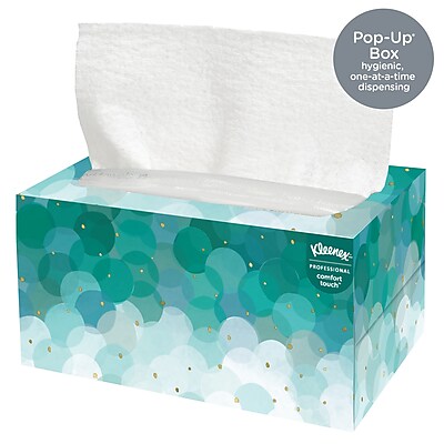 Kleenex 01701CT Hand Towels, POP-UP Box, Cloth, 9 X 10 1/2, 120 Per Box (Case Of 18