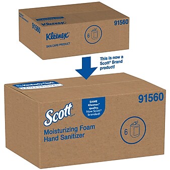 Commercial Dispensing Scott Pro Foaming Hand Sanitizer Refill, Fresh Scent, 33.8 Oz., 6/Carton (91560)