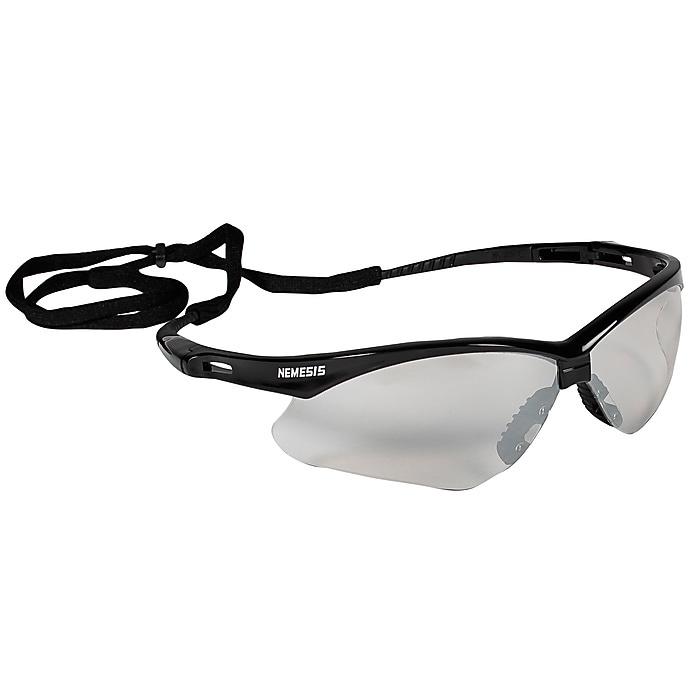 Jackson Nemesis Safety Glasses, Wraparound, Black Lens (25685