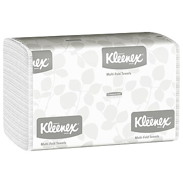 Kleenex Multifold Paper Towel, 1-Ply, White, 150 Sheets/Pack, 16 Packs/Carton (01890)