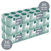 Kleenex Naturals Facial Tissue, 2-ply, 95 Tissues/Box, 36 Boxes/Pack (21272)