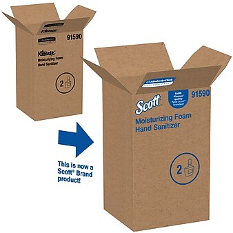 Commercial Dispensing Scott Pro Foaming Hand Sanitizer Dispenser Refills, 40.5 Oz., 2/Carton (91590)