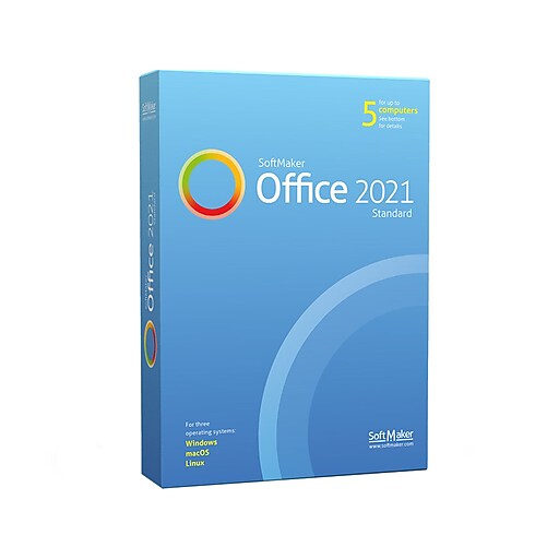 SoftMaker Office Standard 2021 for 5 Devices, Windows/Mac/Linux, Download  (BN-0005-E) | Staples