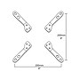 Mount-It! Mount Adapter Kit for TV Mount, Up To 66 lbs., Gray (MI-788)~#|#~sp106382996_sc7