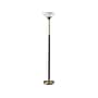 Adesso Bergen 71" Antique Brass/Black Floor Lamp with Dome Shade (4208-21)~#|#~sp106383188_sc7