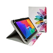 Linsay 10.1" Tablet with Case, WiFi, 2GB RAM, 32GB Storage (Android 11), Black/Rainbow Marble (F10IPRAIN)