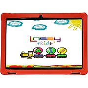 Linsay 10.1" Tablet with Case, WiFi, 2GB RAM, 32GB Storage, Android 12, Black/Red (F10IPKIDSR)