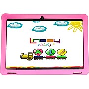 Linsay 10.1" Tablet with Case, WiFi, 2GB RAM, 32GB Storage, Android 11, Black/Pink (F10IPKIDSP)