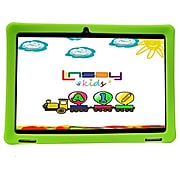 Linsay 10.1" Tablet with Case, WiFi, 2GB RAM, 32GB Storage, Android 12, Black/Green (F10IPKIDSG)