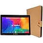 Linsay 10.1" Tablet with Case, WiFi, 2GB RAM, 64GB Storage, Android 13, Black/Light Brown (F10IPBCLBROWN)~#|#~sp106467351_sc7