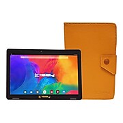 Linsay 10.1" Tablet with Case, WiFi, 2GB RAM, 32GB Storage (Android 11), Black/Orange (F10IPBCORANGE)