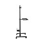 Mount-It! Metal Mobile A/V Cart with Swivel Wheels, Black (MI-7948)~#|#~sp106467431_sc7