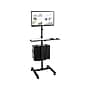 Mount-It! Metal Mobile A/V Cart with Swivel Wheels, Black (MI-7948)~#|#~sp106467433_sc7