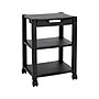 Mount-It! 3-Shelf Plastic/Poly Mobile Utility Cart with Lockable Wheels, Black (MI-7855A)~#|#~sp106467438_sc7