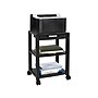 Mount-It! 3-Shelf Plastic/Poly Mobile Utility Cart with Lockable Wheels, Black (MI-7855A)~#|#~sp106467439_sc7
