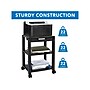 Mount-It! 3-Shelf Plastic/Poly Mobile Utility Cart with Lockable Wheels, Black (MI-7855A)~#|#~sp106467444_sc7
