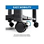 Mount-It! 3-Shelf Plastic/Poly Mobile Utility Cart with Lockable Wheels, Black (MI-7855A)~#|#~sp106467445_sc7