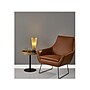 Adesso Crater 18"Dia. End Table, Matte Black/Natural Oak (WK2310-12)~#|#~sp106467755_sc7