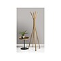Adesso Crater 18"Dia. End Table, Matte Black/Natural Oak (WK2310-12)~#|#~sp106467756_sc7