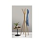 Adesso Crater 18"Dia. End Table, Matte Black/Natural Oak (WK2310-12)~#|#~sp106467757_sc7