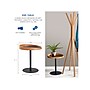 Adesso Crater 18"Dia. End Table, Matte Black/Natural Oak (WK2310-12)~#|#~sp106467759_sc7