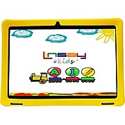 Linsay 10.1" Tablet with Case, WiFi, 2GB RAM, 32GB Storage, Android 12, Black/Yellow (F10IPKIDSY)