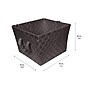 Kennedy International Simplify Open Lid Storage Bin, Chocolate (25091-CHOCO-ST)~#|#~sp106730874_sc7