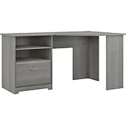 Bush Furniture Cabot 60" Corner Desk, Modern Gray (WC31315-03K)