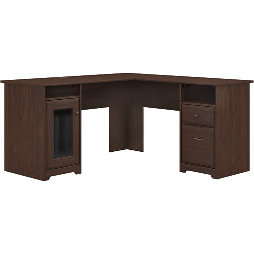 Bush Furniture Cabot 60" LShaped Desk, Modern Walnut (WC3103003K) at Staples