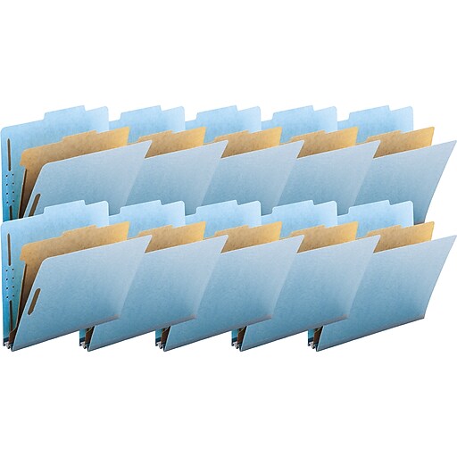 Smead Recycled Heavy Duty Pressboard Classification Folder, 1Divider