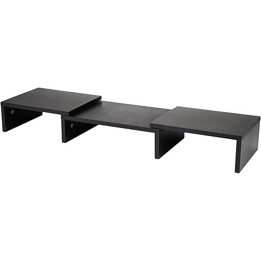 Mind Reader 2 Tier Adjustable Monitor Riser, Black (MDFMONDBLK) at Staples