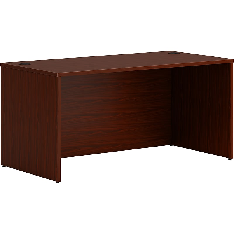 HON Mod 60" Table Desk, Traditional Mahogany (HLPLDS6030LTM1) image 1