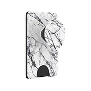 PopSockets PopWallet+ Dove White Marble Grip for iPhone 11 (802851)