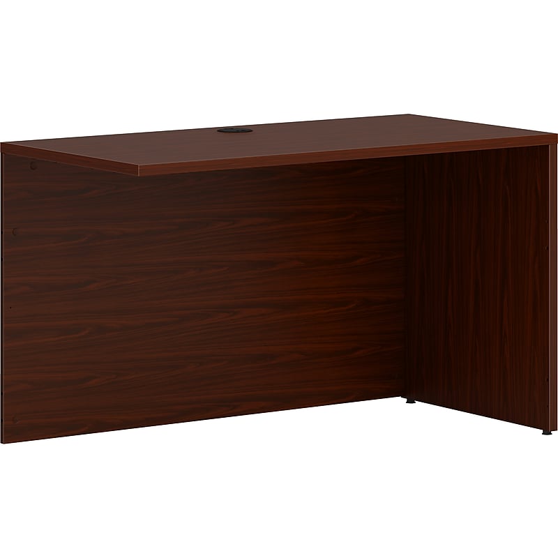 HON Mod 48" Computer Desk, Traditional Mahogany (HLPLRS4824LTM1) image 1