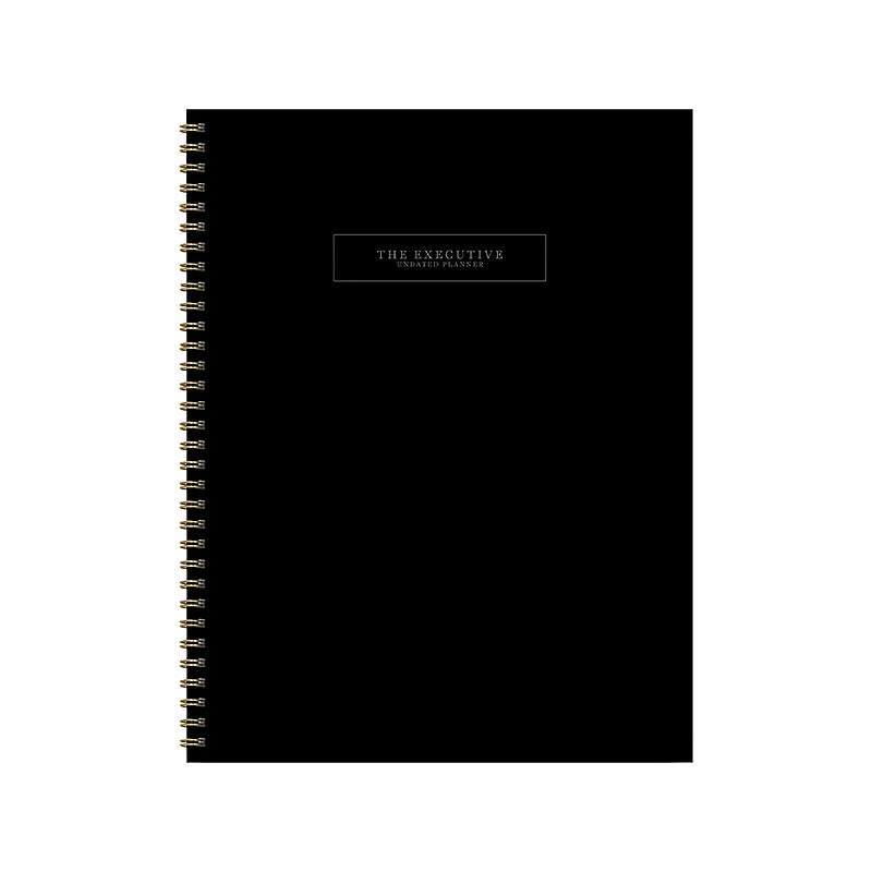 Undated TF Publishing 8.5" x 11" Planner, Black (99-9801) image 1