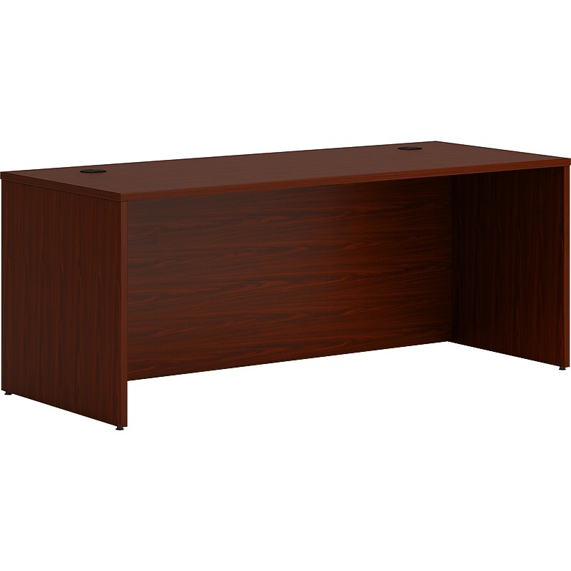 HON Mod 72" Table Desk, Traditional Mahogany (HLPLDS7230LTM1) image 1