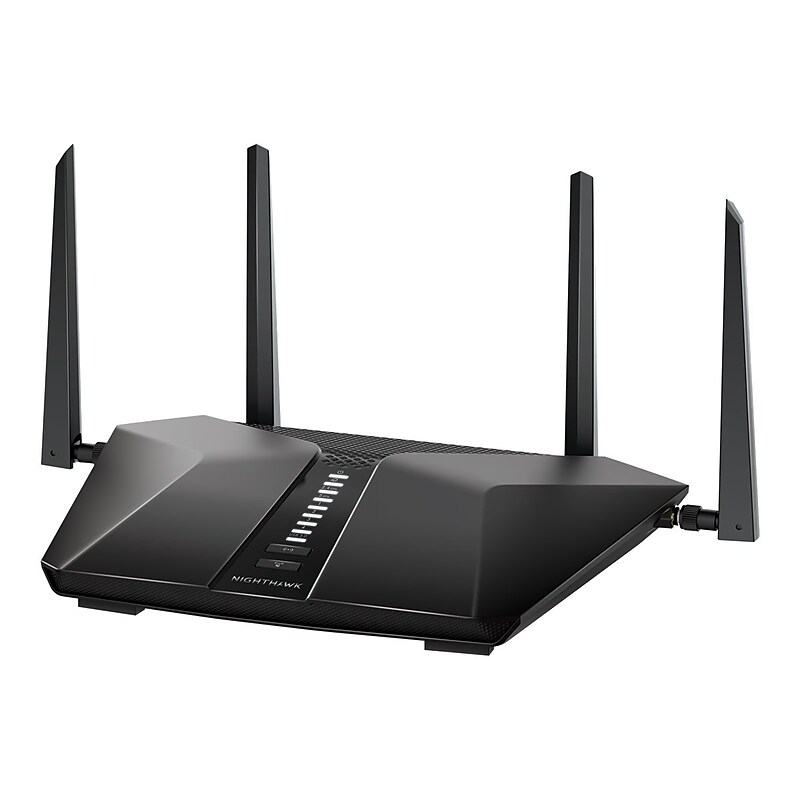 Netgear Nighthawk AC4200 Dual Band WiFi 6 Gaming Router, Black (RAX43-100NAS) image 1