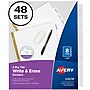 Avery Big Tab Write & Erase Paper Dividers, 8 Tab, White, 48 Sets/Carton (23078CT)~#|#~sp107901550_sc7