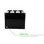 Mind Reader Plastic 3-Compartment Utensil Dispenser Silverware Organizer, Black (3CSTOR-BLK)~#|#~sp107993554_sc7