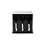 Mind Reader Plastic 3-Compartment Utensil Dispenser Silverware Organizer, Black (3CSTOR-BLK)~#|#~sp107993555_sc7