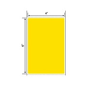 I.D. Images Thermal Transfer Labels, 6" x 4", Yellow, 1000 Labels/Roll, 4 Rolls/Case (CYP400600P1P38F)